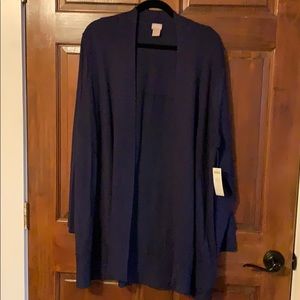 Chico’s Ribbed Knit Cardigan, size 18